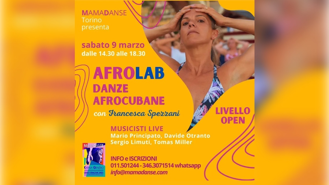 Danza Afro Cubana a Mamadanse, Scuola di Danza Torino